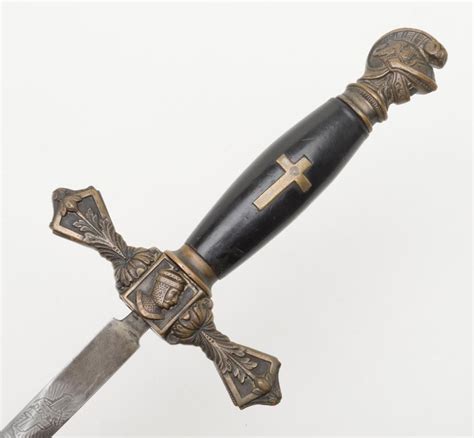 Knights Of Columbus Fraternal Sword With Metal Scabbard Inscribed To