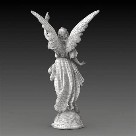 Lucy A Christian Angel Statue Free 3d Model Max Obj Fbx