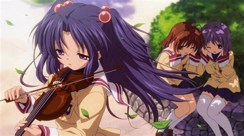 Anime Girl Playing Violin Wallpaper