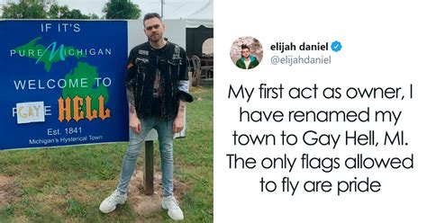 This Guy Just Bought A Town In Michigan And Renamed It Gay Hell