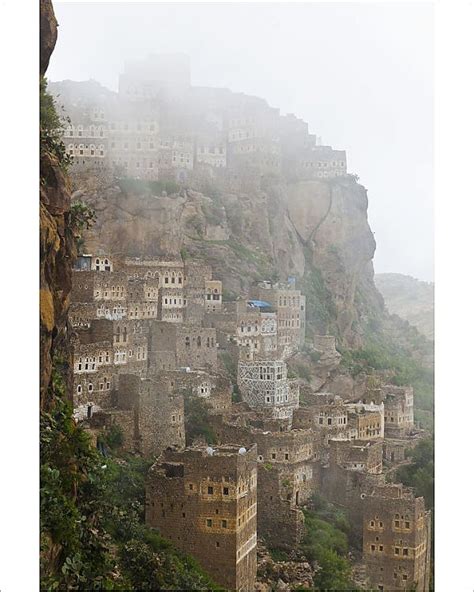 Prints Of Yemen Sana A Province Haraz Mountains Al Hajjarah The Old