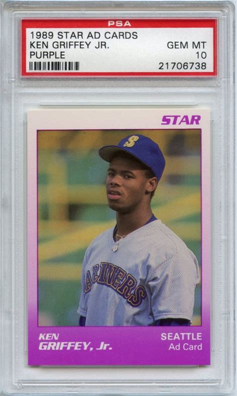 We did not find results for: Lot Detail - Rare 1989 Star Ad Cards Purple Ken Griffey Jr. RC Rookie Card PSA 10 Gem Mint Pop 4