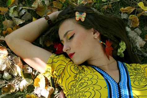 Free Images Girl Woman Flower Portrait Model Color Autumn
