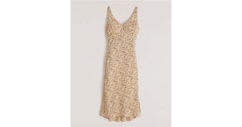 Faux Silk Slip Midi Dress Best Clothes From Abercrombie And Fitch Popsugar Fashion Uk Photo 14