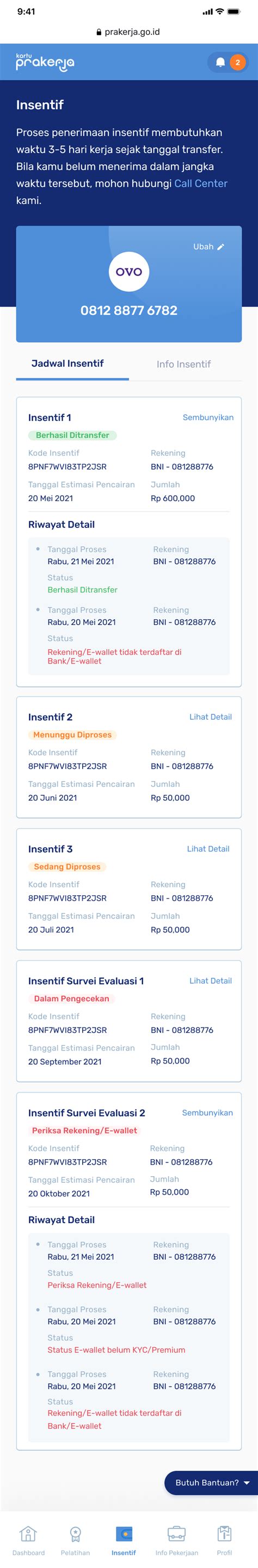 Apakah Saya Bisa Mengecek Riwayat Insentif Yang Saya Terima Prakerja