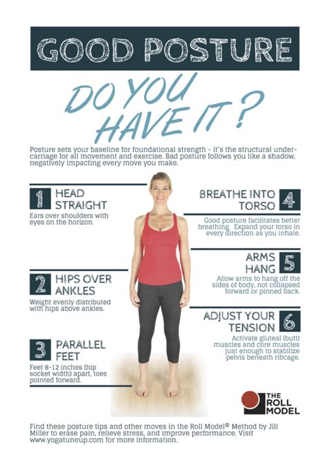 Good Posture Infographic How To Have Better Posture