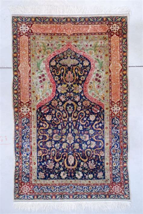 Antique Turkish Anatolian Ottoman Antique Oriental Rugs Silk Rug Rugs