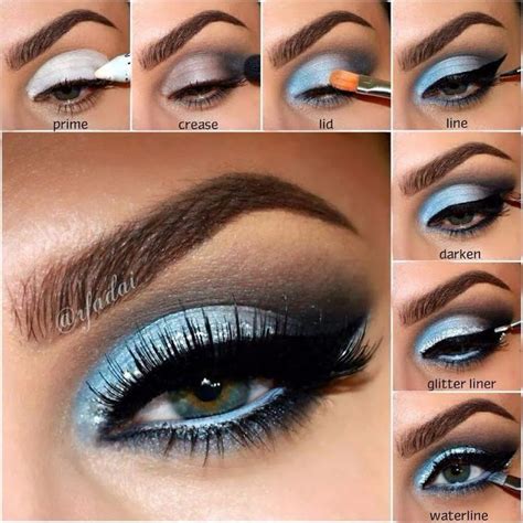 Smart Sky Blue Makeup For Night Parties Click Photo To See Step By Step