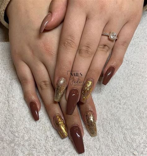 40 Cool Brown Nail Designs To Try In Fall The Glossychic