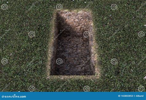 Open Empty Grave Hole Stock Illustration Illustration Of Burial