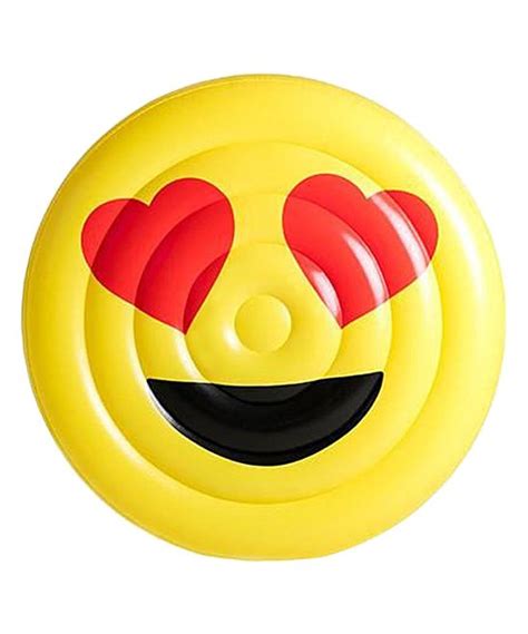 Floatie Kings Heart Eyes Emoji Inflatable Pool Float Inflatable Pool Floats Pool Floats For