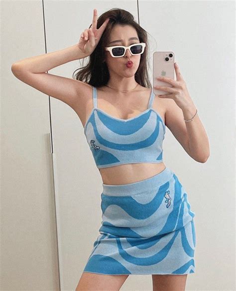 pomelo x looney tunes blue top and skirt set women s fashion dresses and sets sets or coordinates