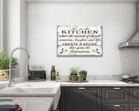 Its In The Kitchen Wood Wall Art Rusticly Inspired Signs