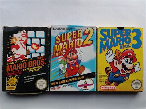 Nintendo Nes Games X3 Super Mario Bros 1 2 3 Pal Catawiki