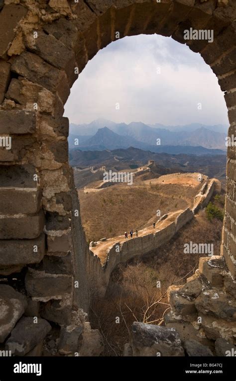 View Of A Section Of The Great Wall Unesco World Heritage Site