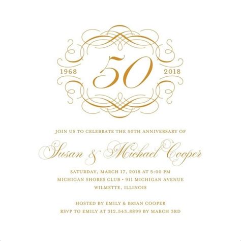 23 Wedding Anniversary Invitation Card Templates Word Psd Ai Indesign