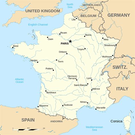France Métropolitaine ≡ Voyage Carte Plan