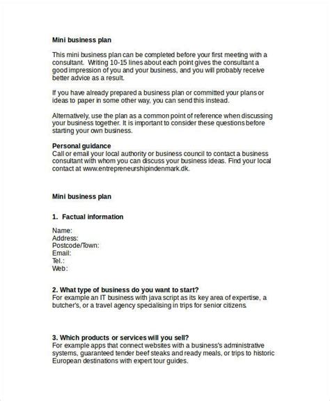 Simple Business Plan Example Basic Business Plan Writing A Business