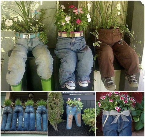 Recycling Jeans Into Cute And Quirky Planters