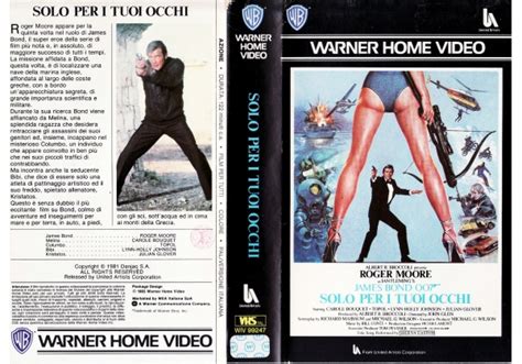 For Your Eyes Only 1981 On Warner Home Video Italy Vhs Videotape