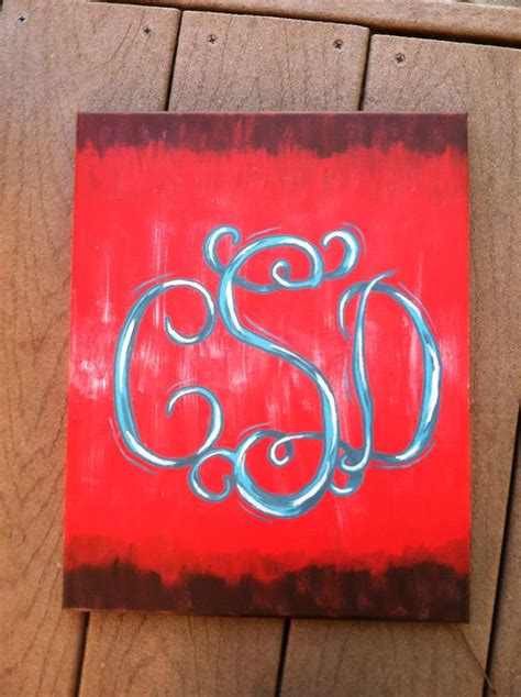 Monogram Canvas Painting Canvas Painting Earth Art Painting
