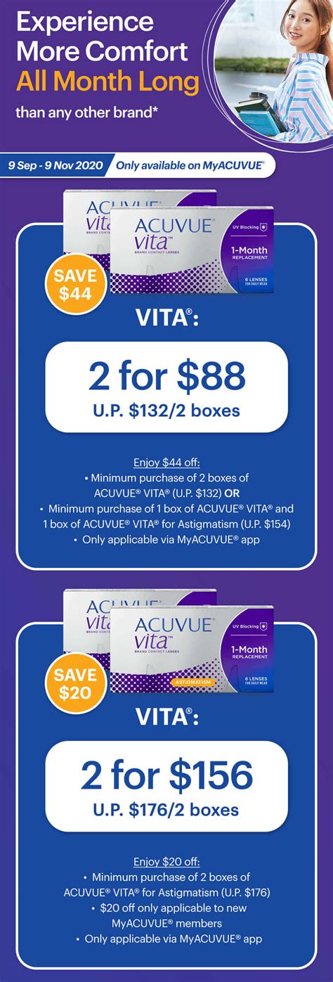 Myacuvue Promo Vita Acuvue® Singapore
