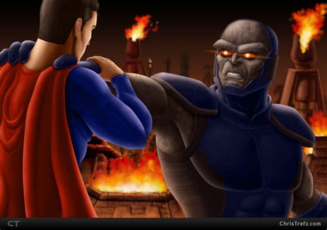 Artstation Superman Vs Darkseid