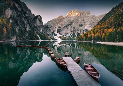Lago Di Braies Dolomites Alps Italy Wildlife Archives