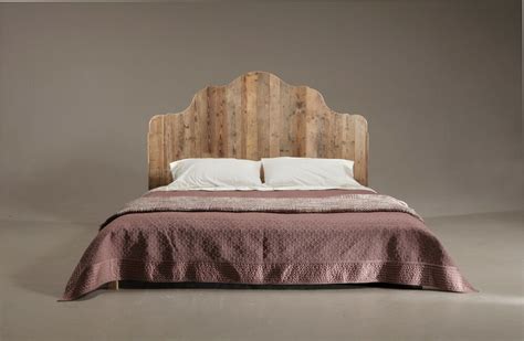 Testata da letto imbottita in lino l 160 cm chesterfield. Letto matrimoniale legno abete stile Vintage misure ...