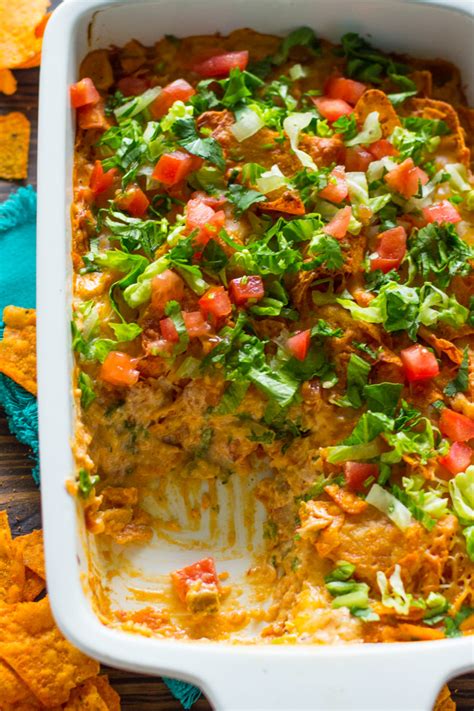 Mix ingredients in a bowl until combined well. Doritos Chicken Casserole | Gimme Delicious