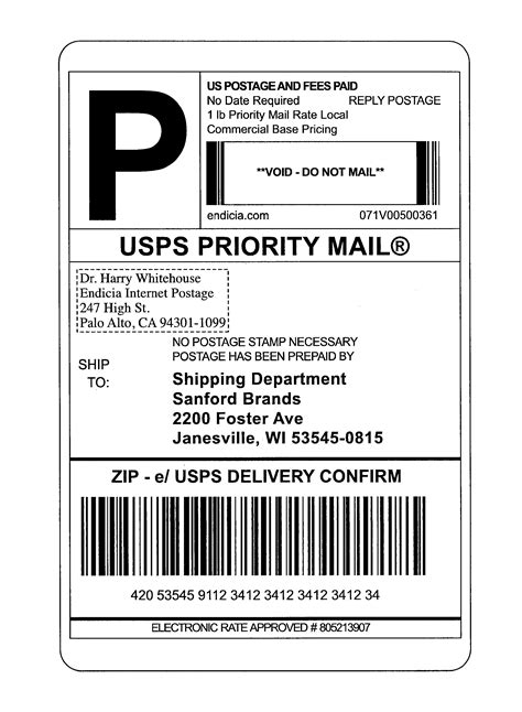 Streamline your shipping process with compatible labels for ups what qualifies: Shipping Label Template Usps | printable label templates