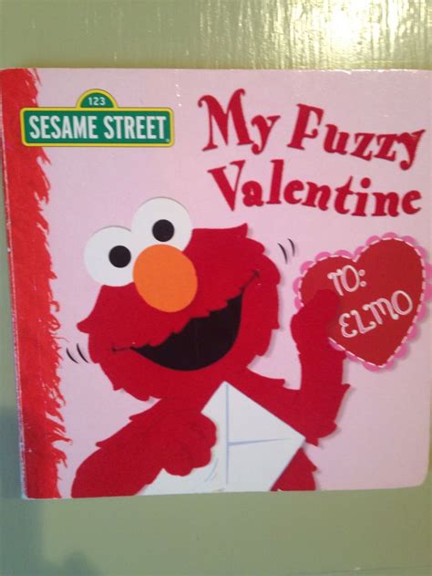 My Fuzzy Valentine Elmo Valentines Day Book Happy Valentines Day