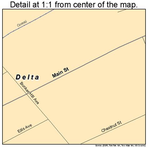 Delta Pennsylvania Street Map 4218800
