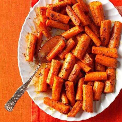 Oven Roasted Spiced Carrots Recipe Taste Of Home