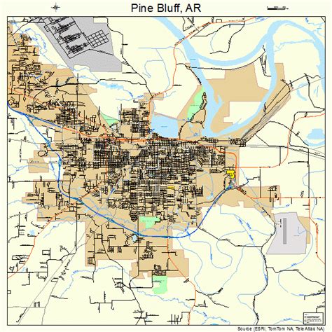 Pine Bluff Ar Zip Code Map Map