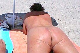 BBW Wife Takes Sun Bath On The Nude Beach Exposing Her Greasy Booty DPorn Com