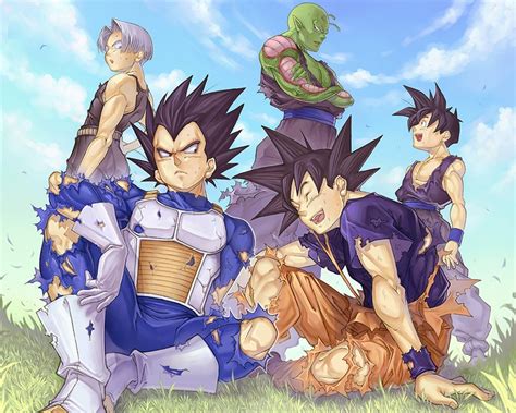 Download the dragon ball, games this series basically follows the adventures of the main protagonist, son goku, from his childhood through adulthood as he trains in martial arts and. dragon ball z fan art 1280x1024 wallpaper - Anime ...