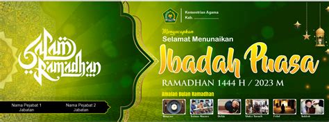 Desain Spanduk Ramadhan 1444 H 2023 M
