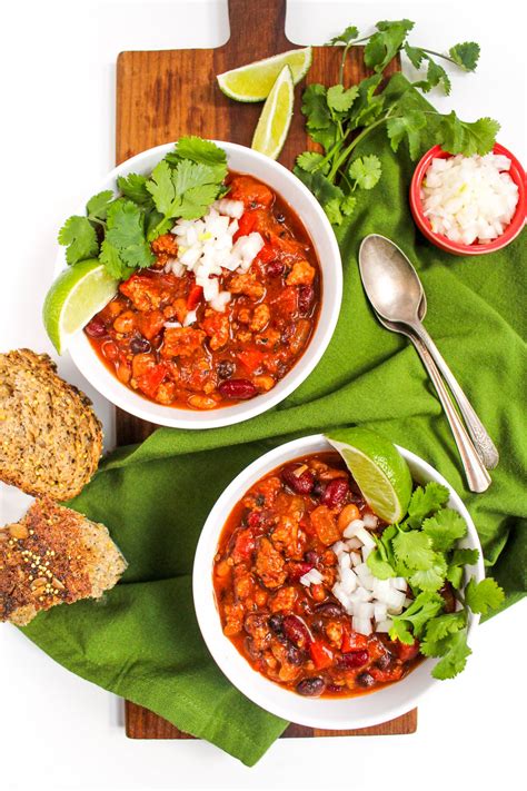 Crockpot Turkey Chili Recipe Easy Healthy FANNEtastic Food