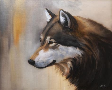 Wolf Oil Painting 2023 Rpainting