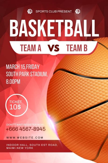 March Madness Basketball Flyer Temp Template Postermywall