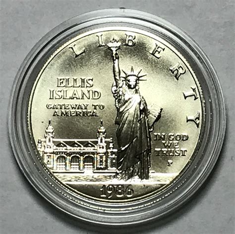 1986 P Statue Of Liberty Ellis Island Uncirculated Silver Dollar Us