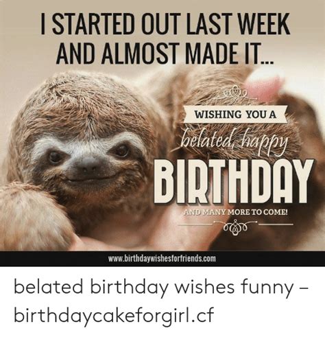 🐣 25 Best Memes About Belated Birthday Wishes Funny