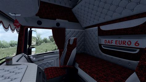 Daf Xf 106 Holland Style Interior Red Pluche 136x Mod Euro Truck