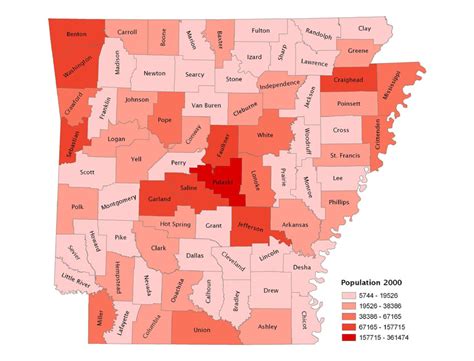 Arkansas Population 2000 Encyclopedia Of Arkansas