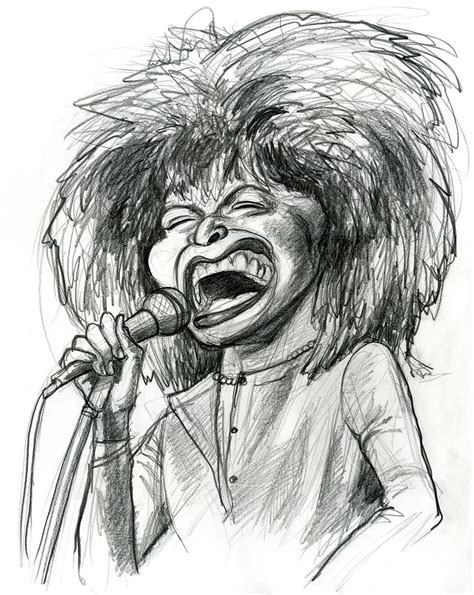Tina Turner Graphite Sketch 11x14 Inches Jason Cottle Flickr