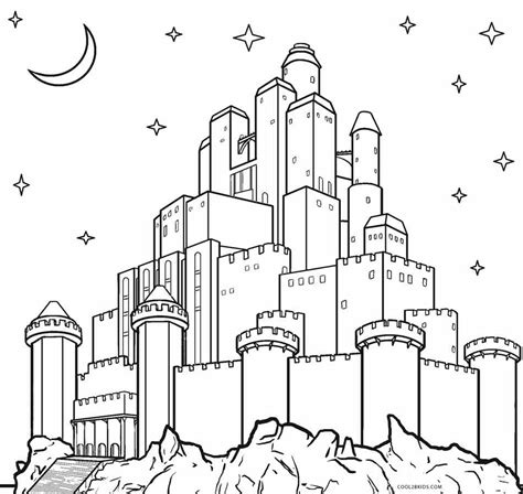 Printable Castle Coloring Pages For Kids