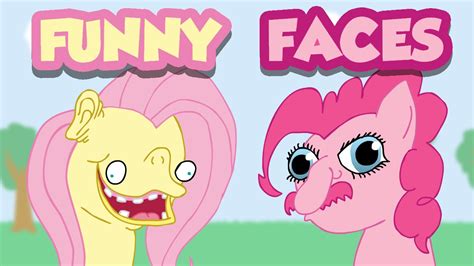 Pinkie Pie And Fluttershy Funny Faces Youtube