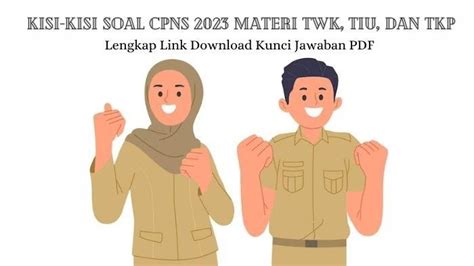 Baru Unduh Materi Skd Cpns 2023 Pdf Dilengkapi Contoh Soal Twk Tiu Dan