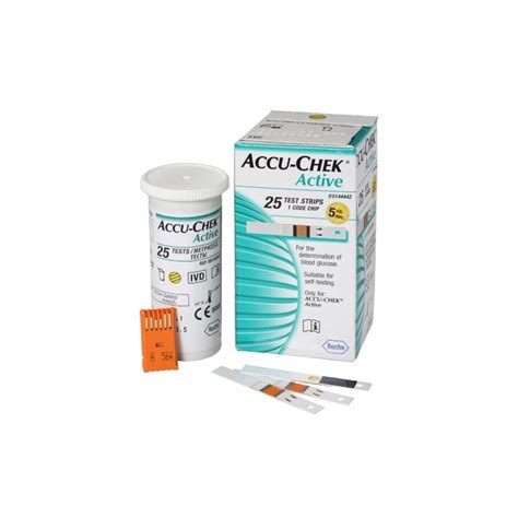 Enter the code number or code chip in your blood glucose meter. Accu-Chek Active 25 Strips Pack - Roche